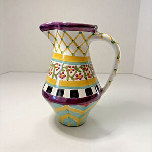 MacKenzie-Childs Odd Fellows Pitcher - Retired